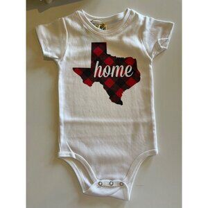 Texas Home Buffalo Plaid Organic Infant Bodysuit